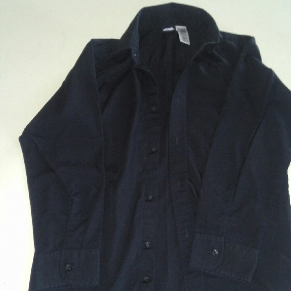 Black button down dress shirt